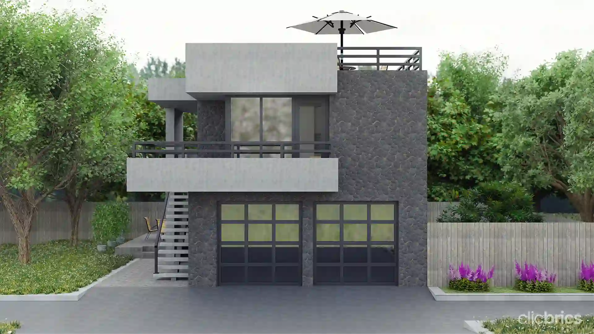 two storey modern house design